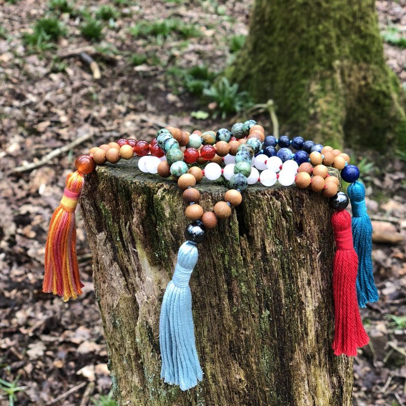 Malas on a tree trunk